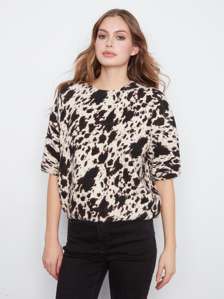 Le chandail imprimé animalier Charlie B | C2858RP-717C