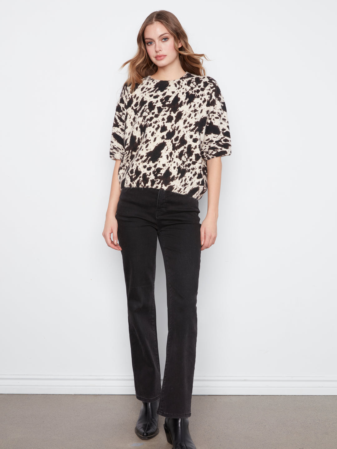 Le chandail imprimé animalier Charlie B | C2858RP-717C