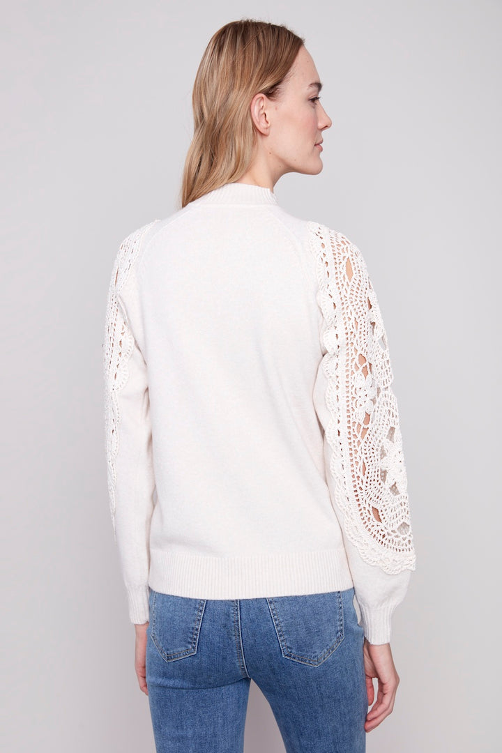 Le pull manches en crochet Charlie B. | C2865-736A