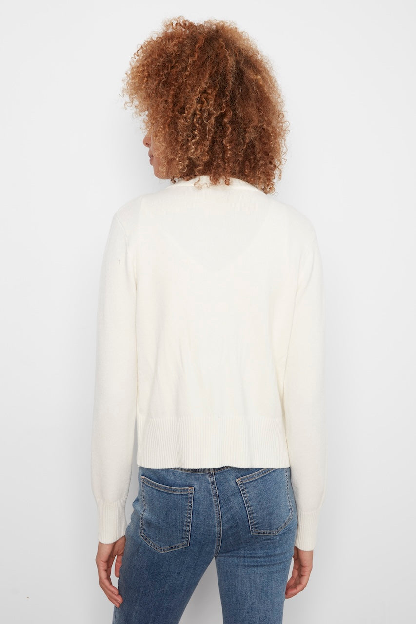 Le cardigan jacquard à nouer Charlie B | C2933RA-771C