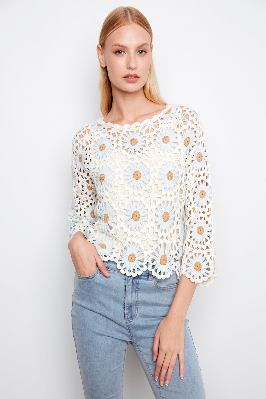 Le pull crocheté Charlie B. | C2941-267C