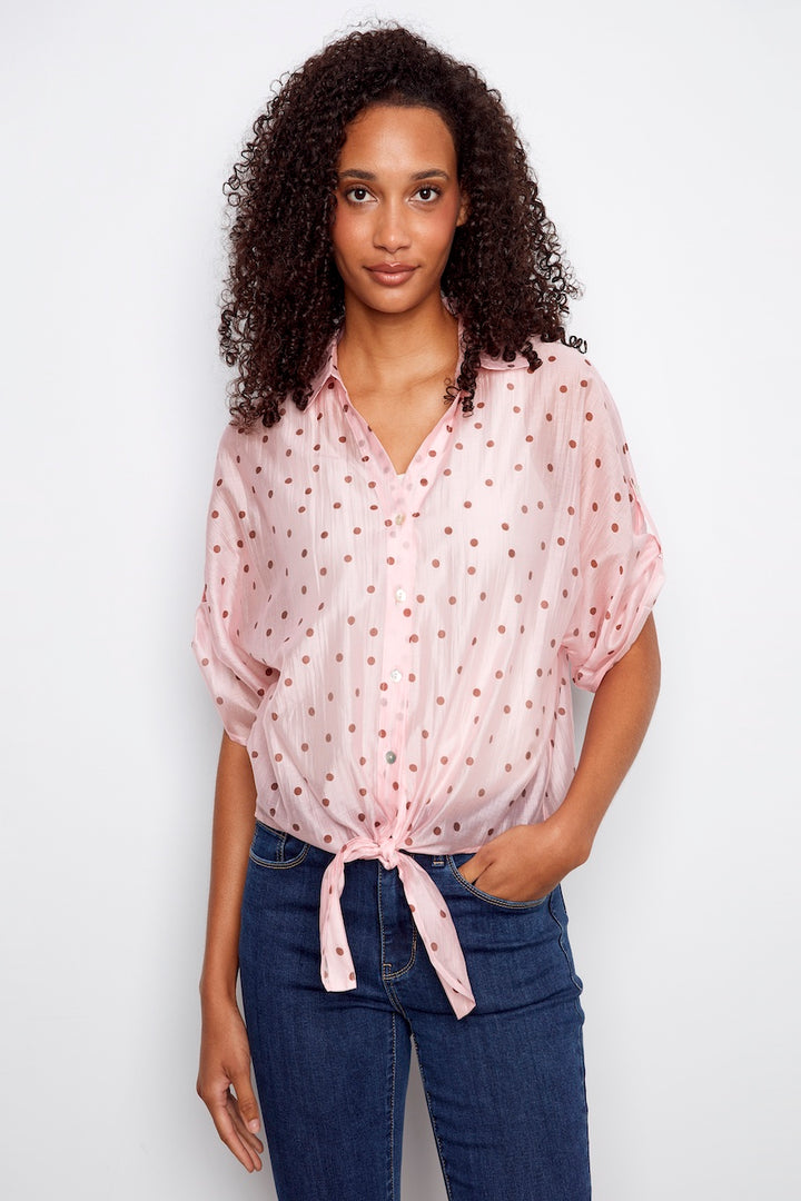 La blouse à pois délicat Charlie B. | C4679P-557C