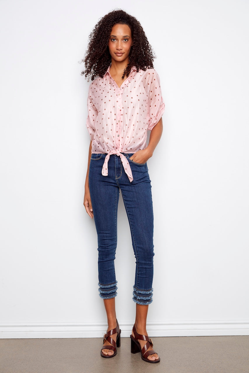 La blouse à pois délicat Charlie B. | C4679P-557C