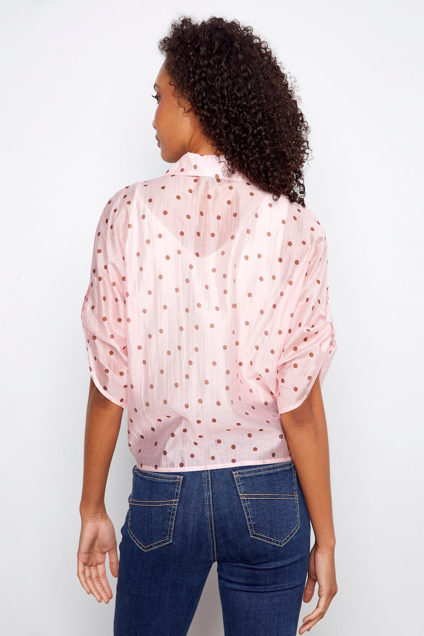 La blouse à pois délicat Charlie B. | C4679P-557C