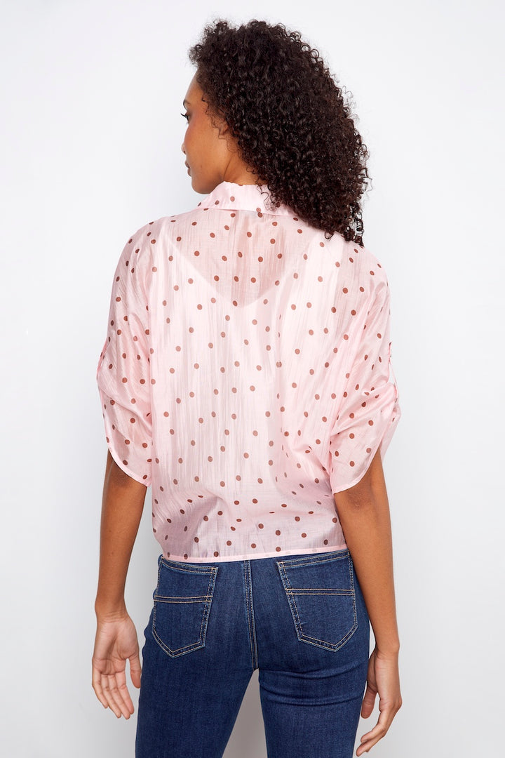La blouse à pois délicat Charlie B. | C4679P-557C