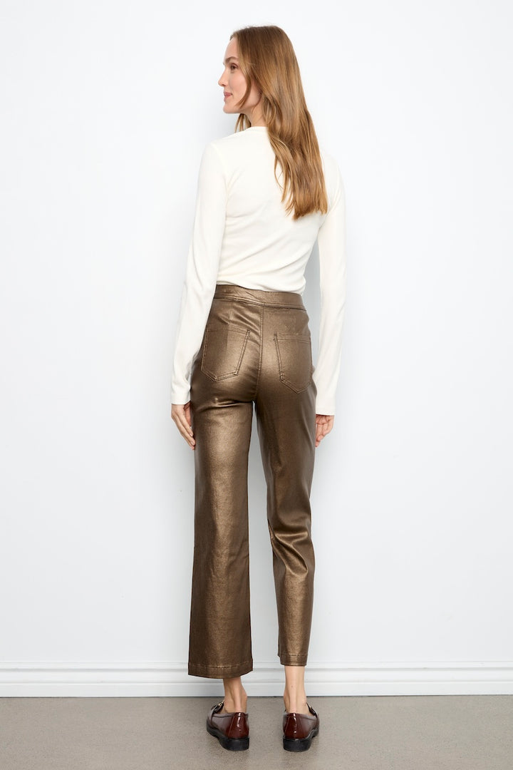Le pantalon évasé métallisé Charlie B | C5562RR-080C