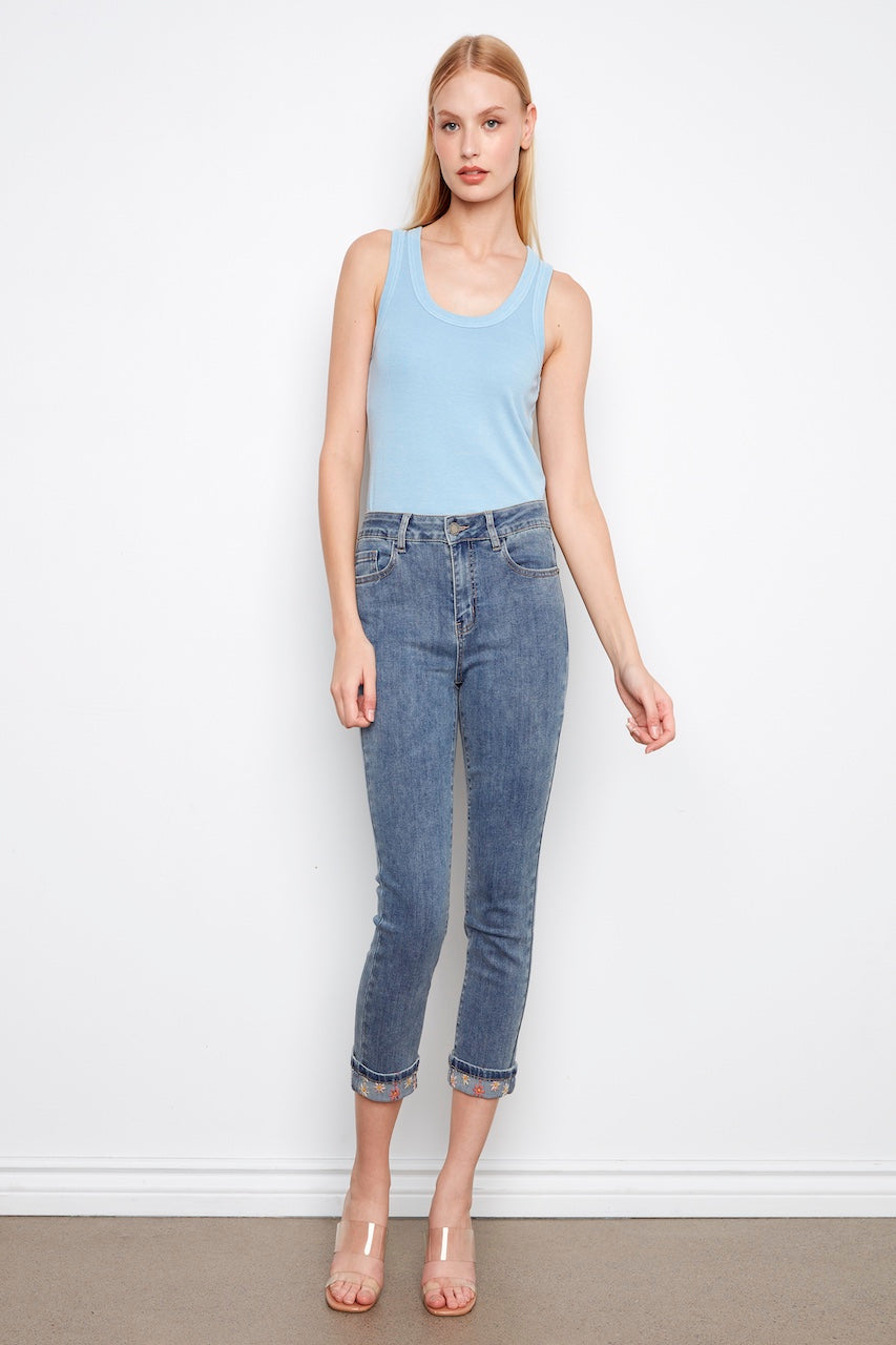 Le denim stretch Charlie B. | C5770E-431A