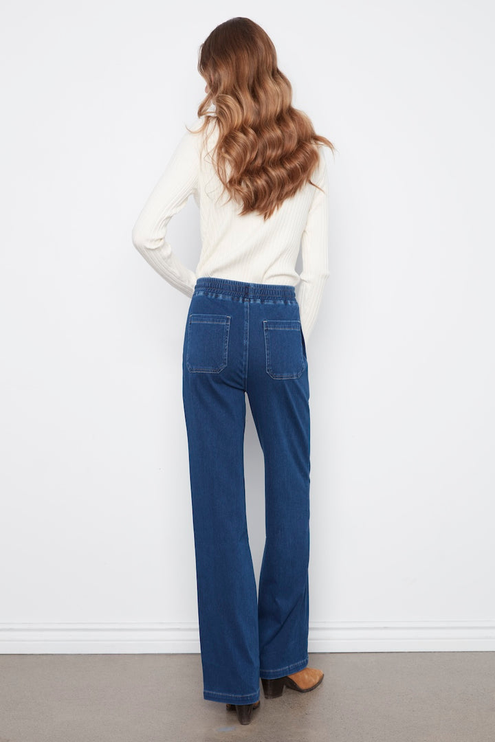 Le pantalon jogger à jambe large Charlie B | C5794-627C