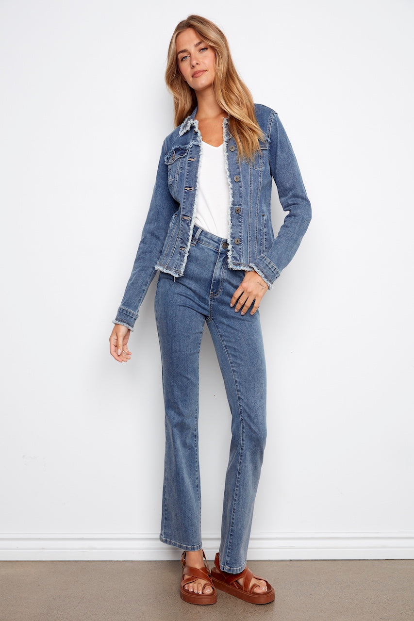 La veste en denim stretch Charlie B. | C6233XX-431A