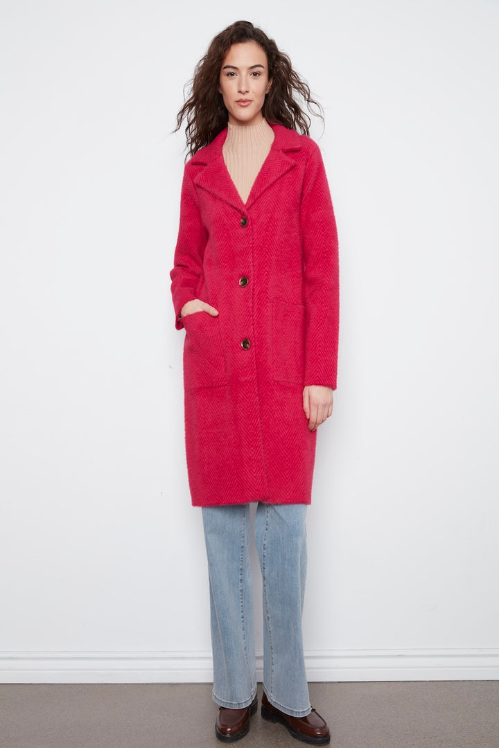 Le manteau-cardigan en maille Charlie B | C6326RR-756C
