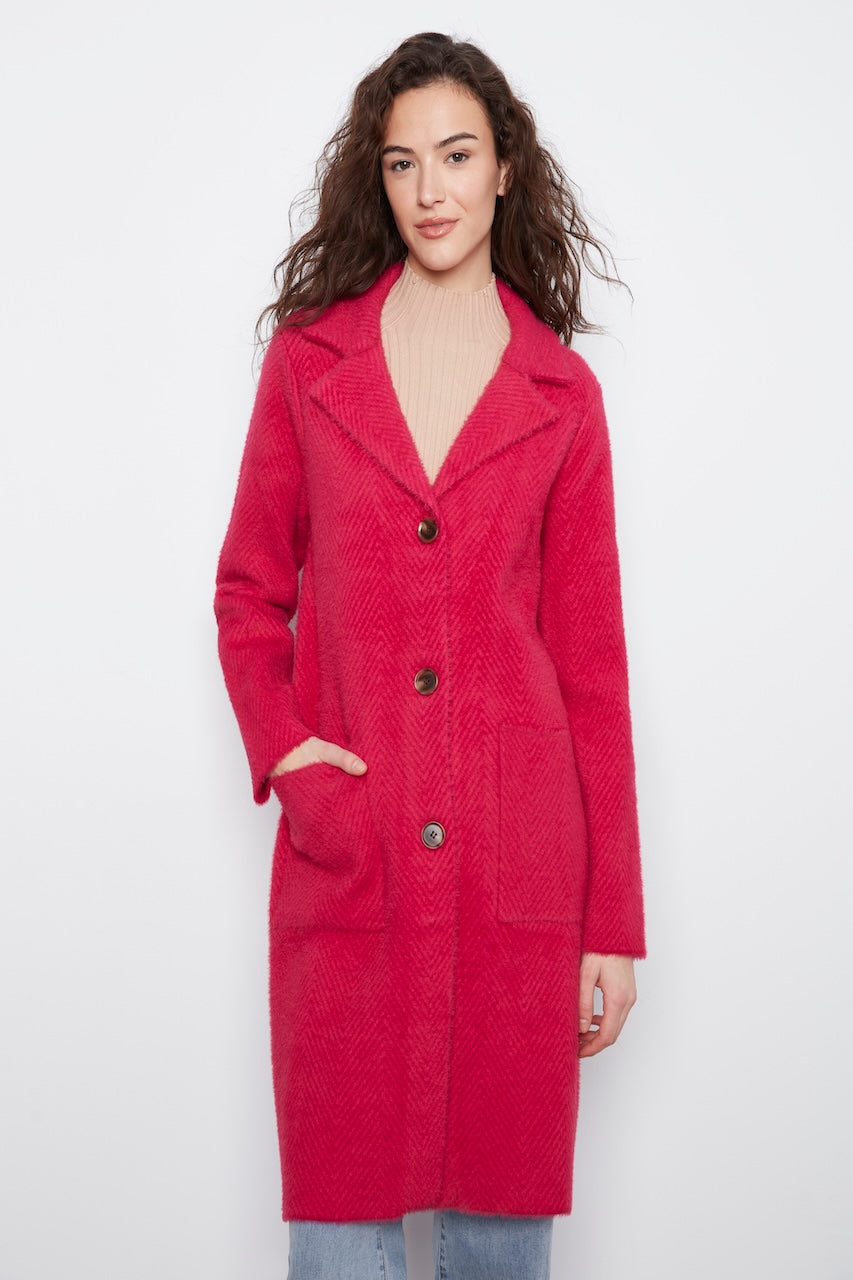 Le manteau-cardigan en maille Charlie B | C6326RR-756C