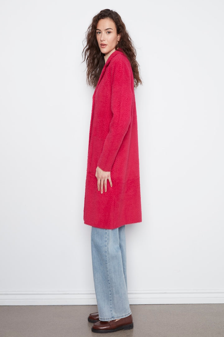 Le manteau-cardigan en maille Charlie B | C6326RR-756C