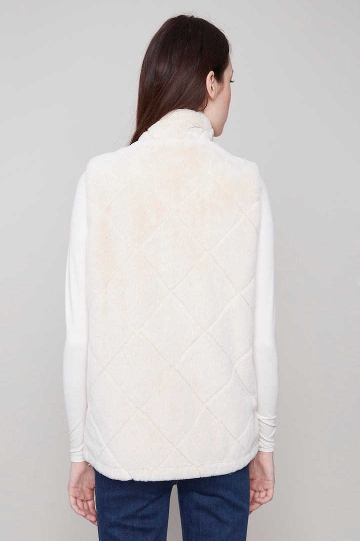 La veste réversible fausse fourrure Charlie B. | C6374-388B