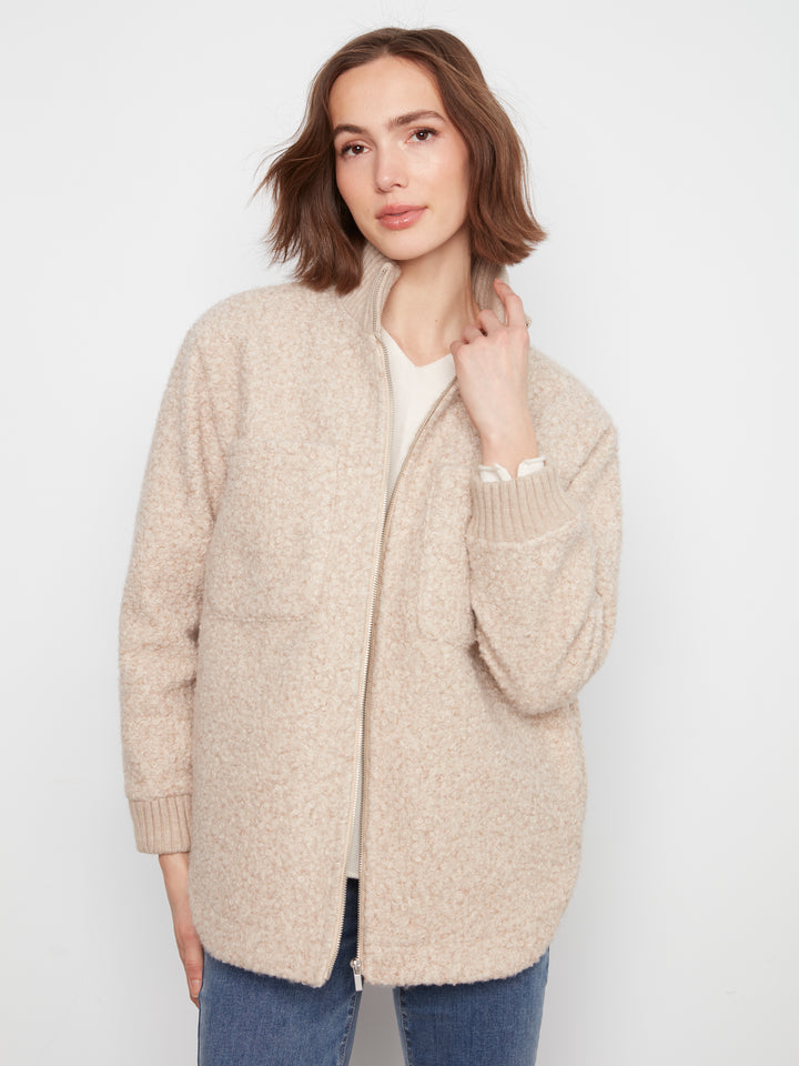 La veste effet peluche Charlie B | C6437-707A