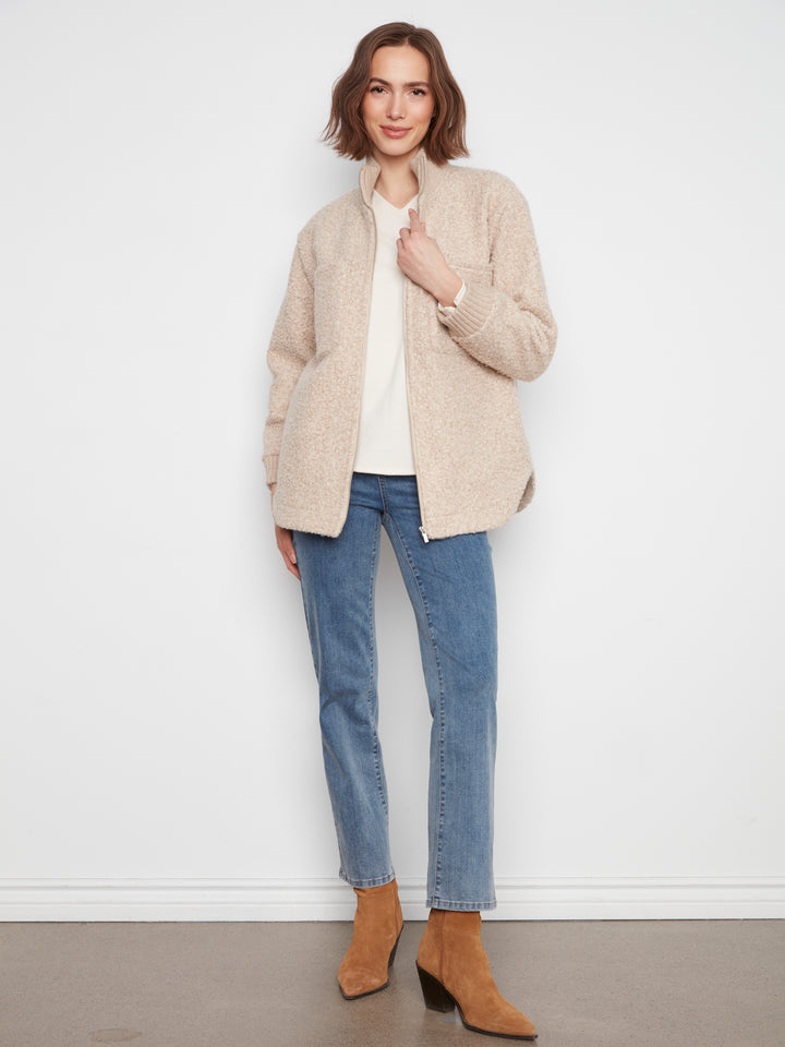 La veste effet peluche Charlie B | C6437-707A