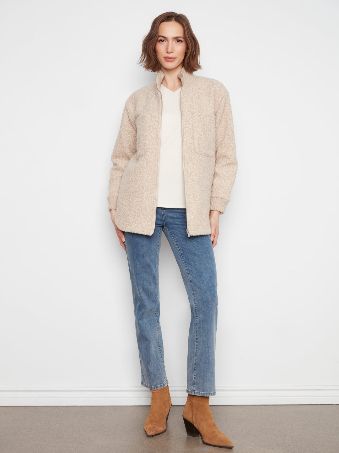 La veste effet peluche Charlie B | C6437-707A