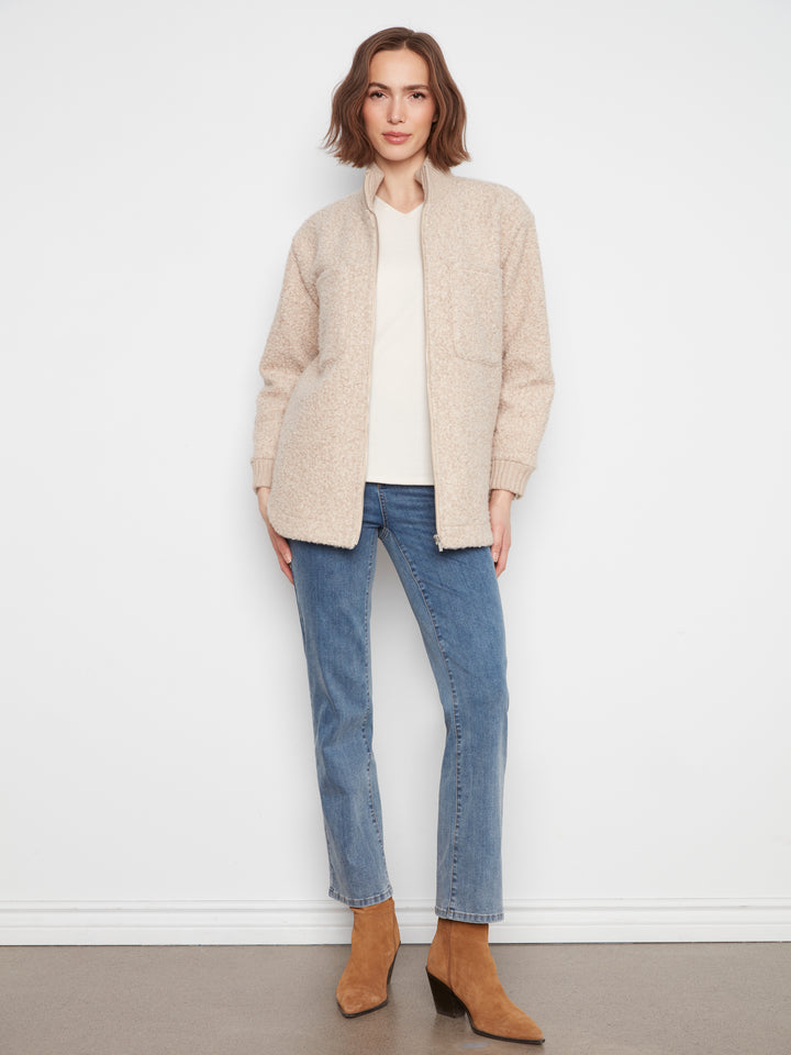 La veste effet peluche Charlie B | C6437-707A