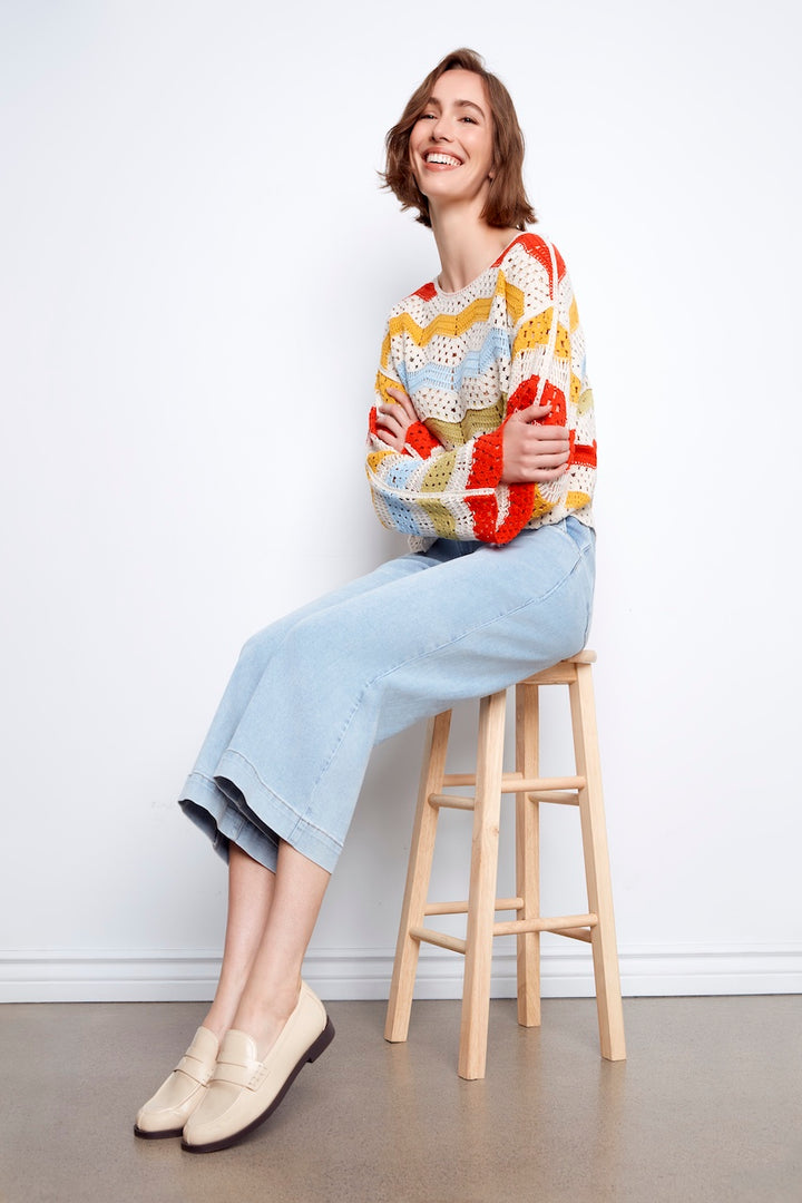 Le haut en crochet coloré Charlie B. | C4674-777C