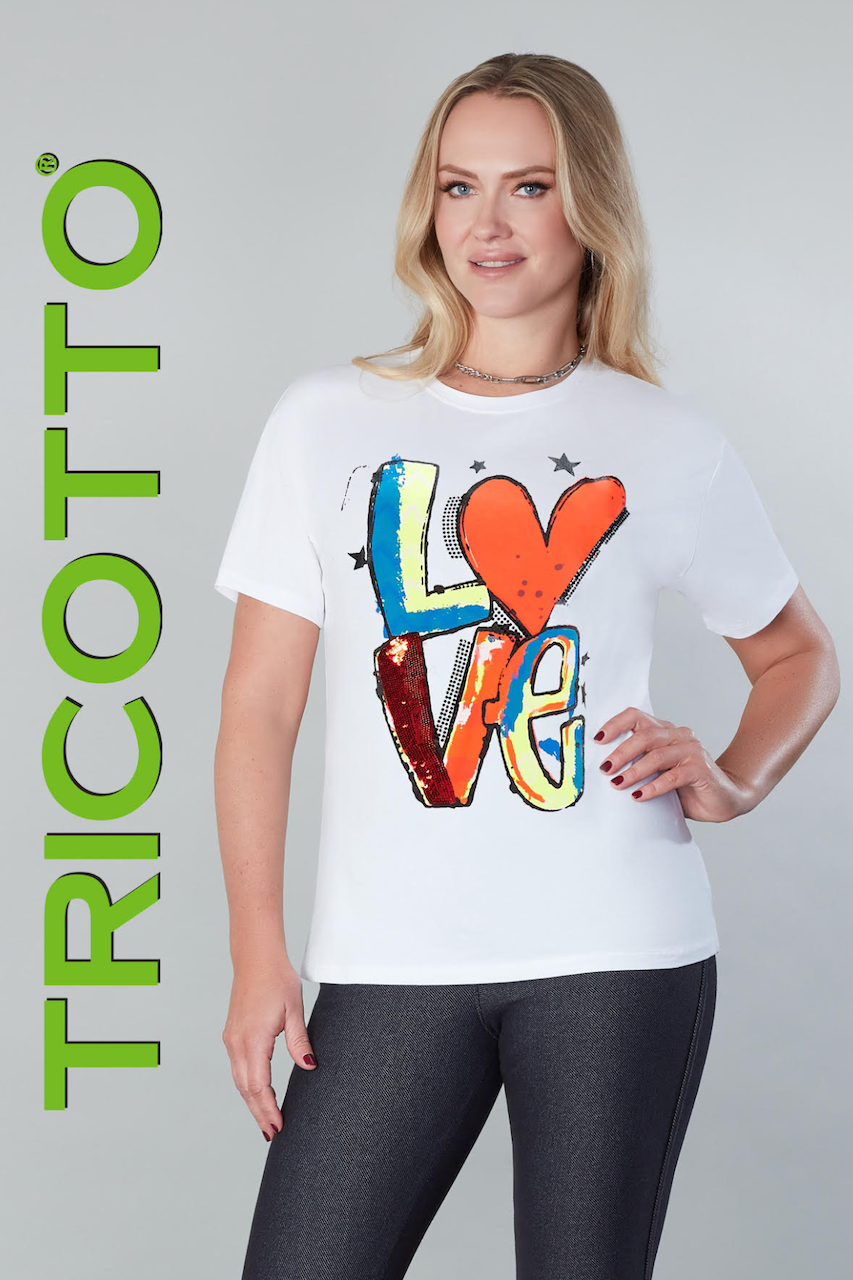 Le t-shirt « LOVE » de Tricotto