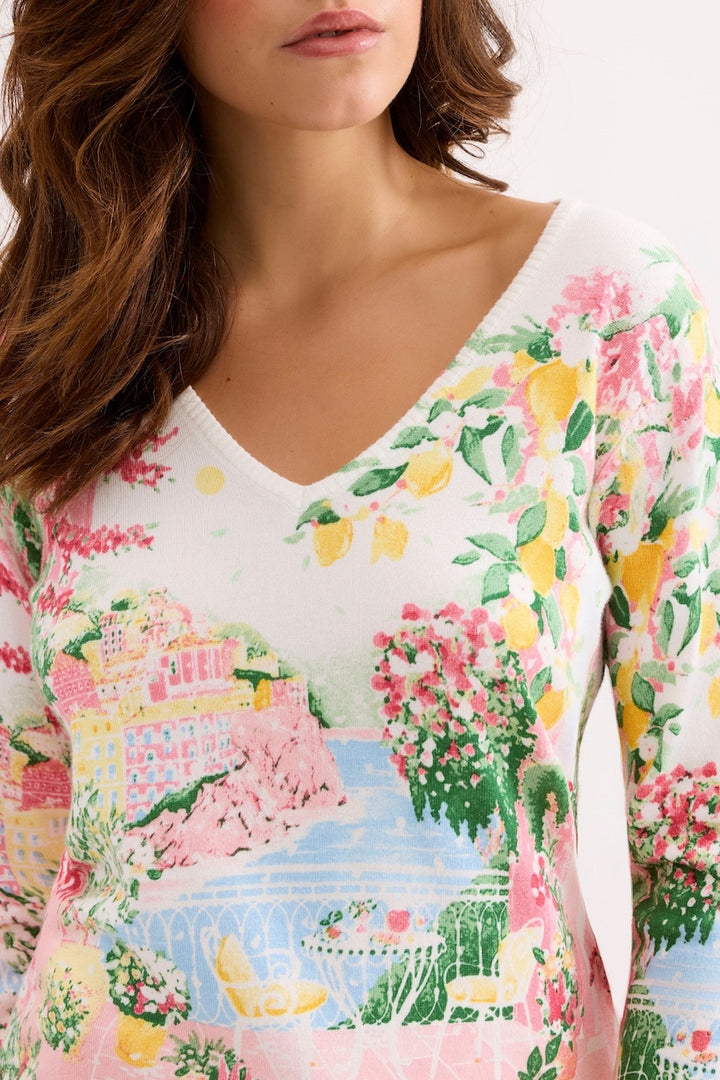 Le chandail imprimé pastel Leo Ugo | DE001