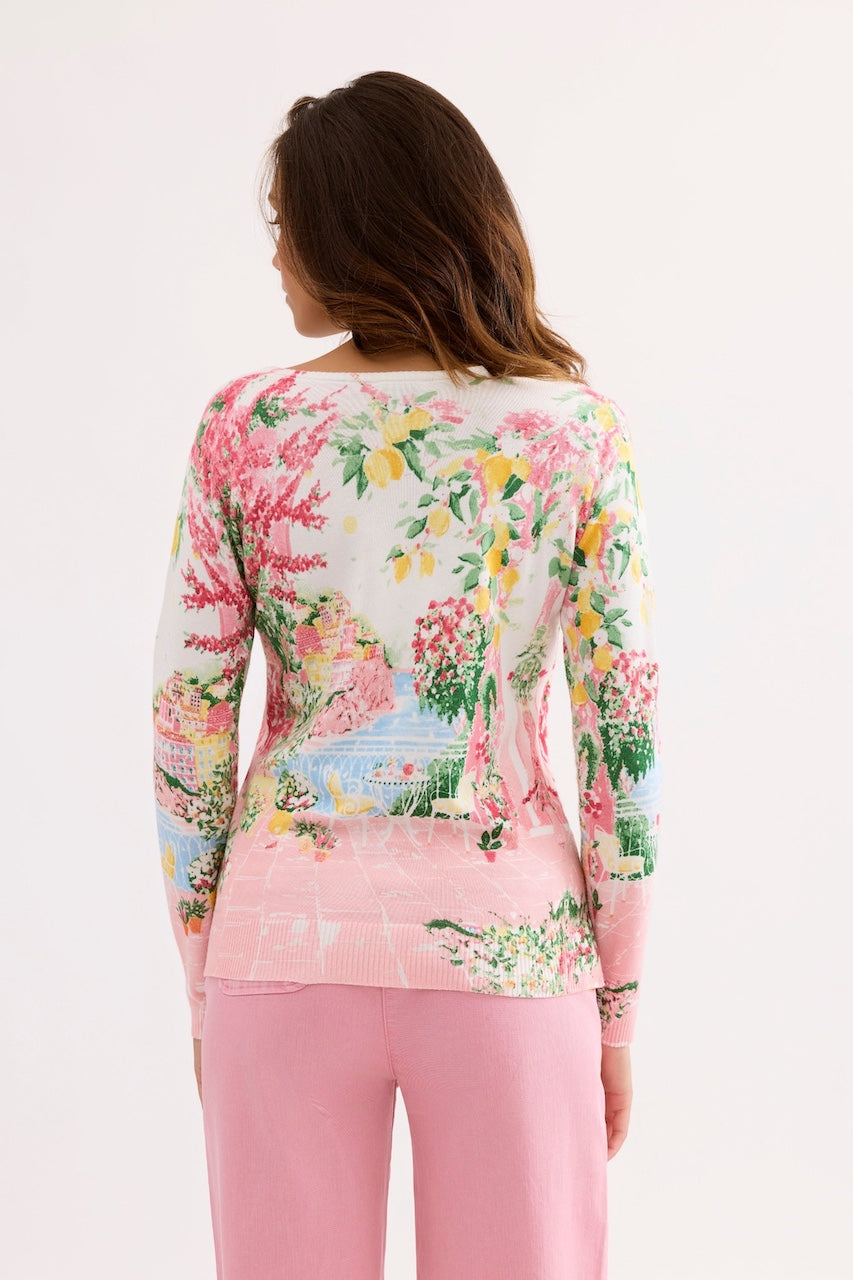 Le chandail imprimé pastel Leo Ugo | DE001