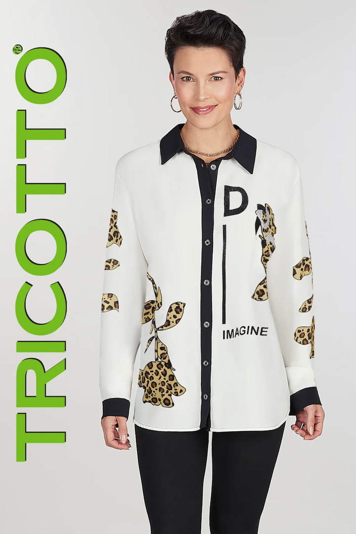 Le chemisier coupe classique Tricotto | F-114