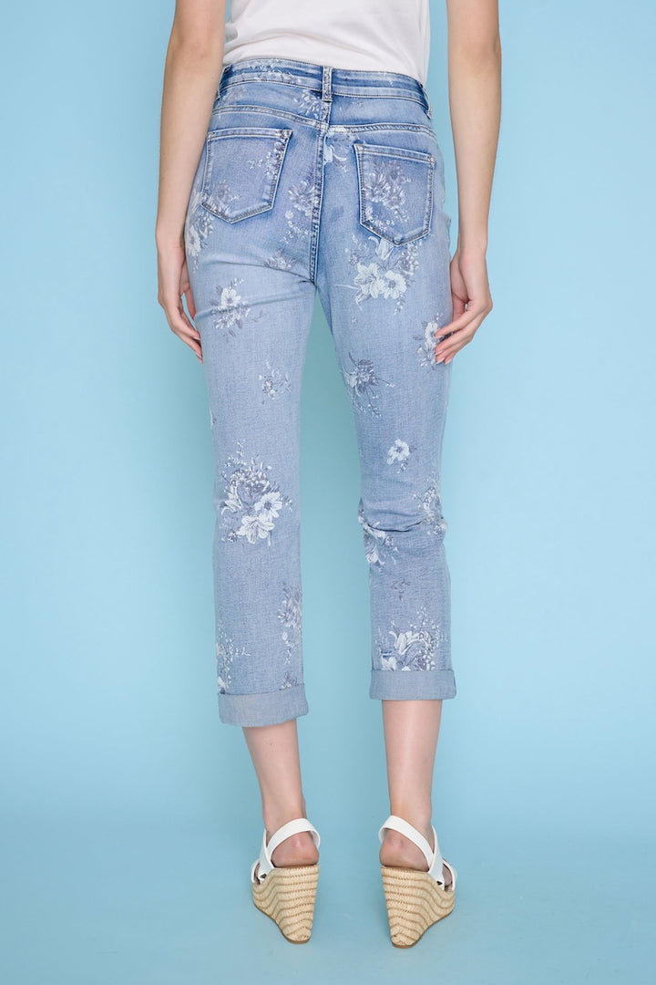 Le jean court imprimé Picadilly | F6071BF