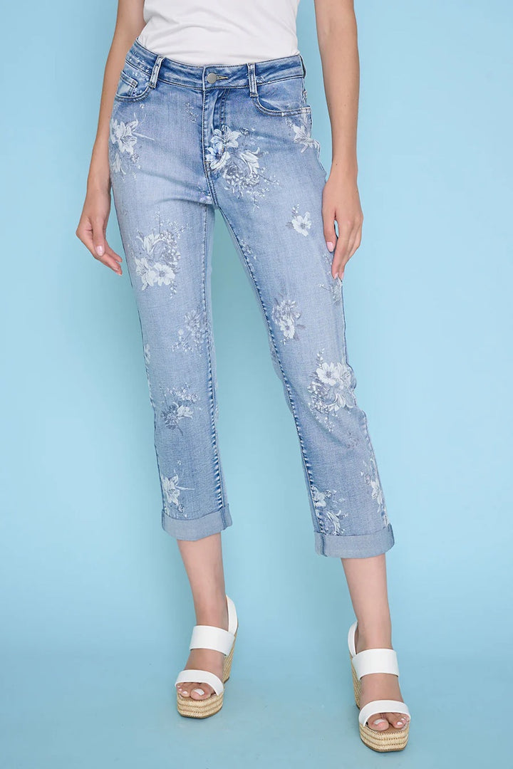 Le jean court imprimé Picadilly | F6071BF