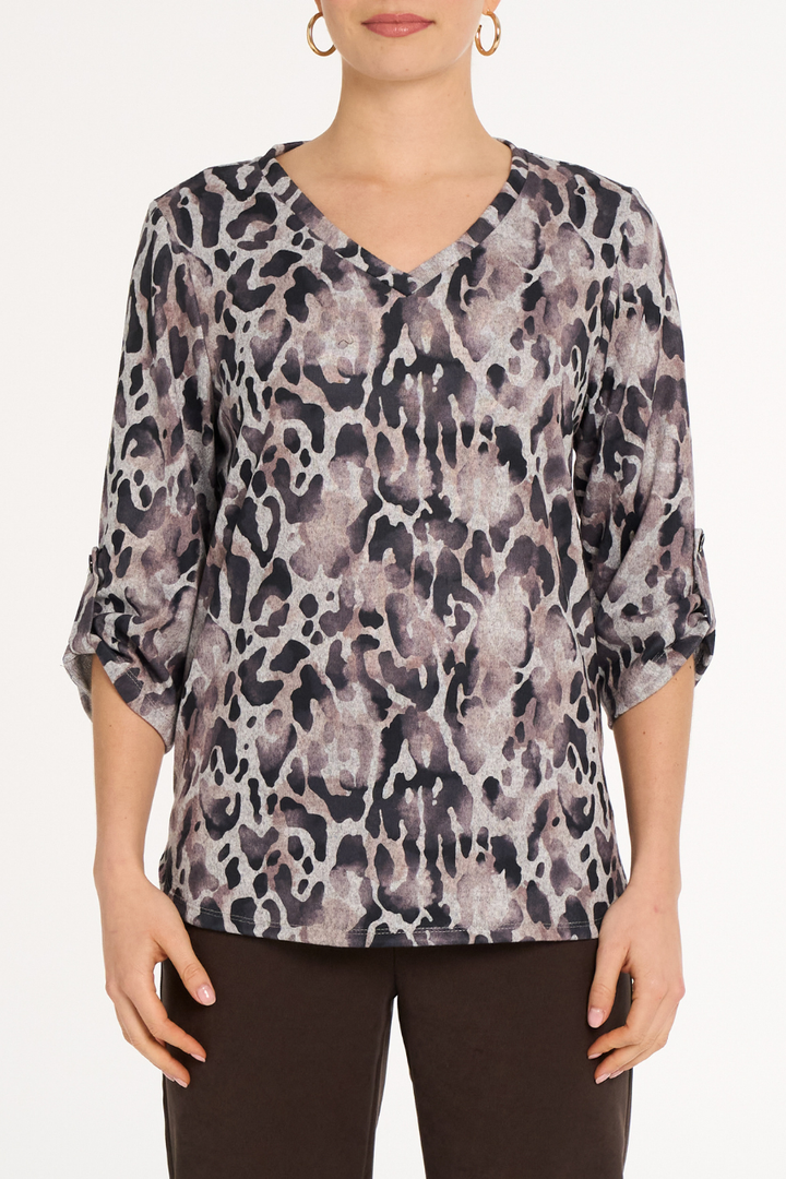 Le haut imprimé moderne Devia | F616T