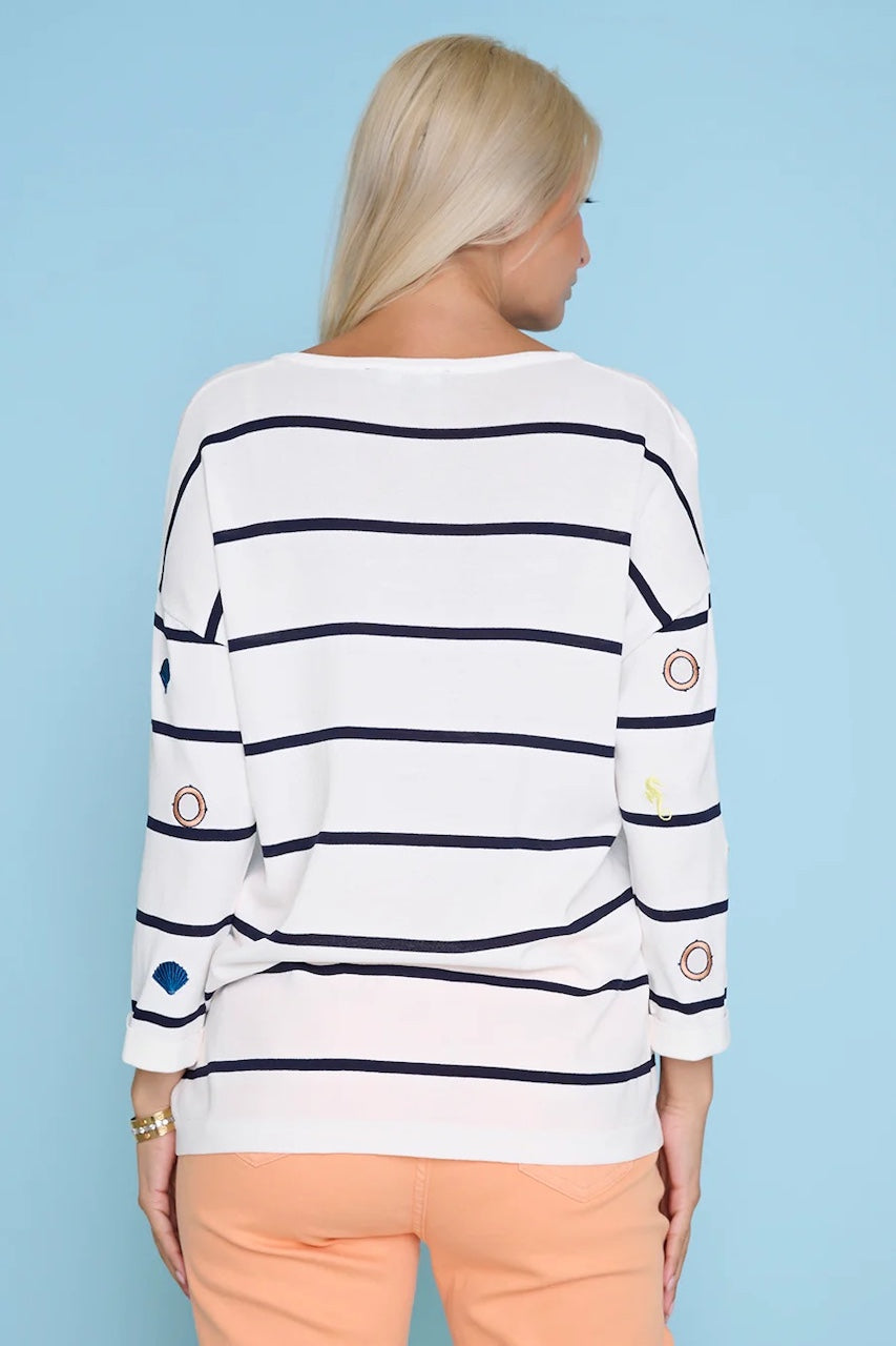 Le chandail brodé Picadilly | FE798MR