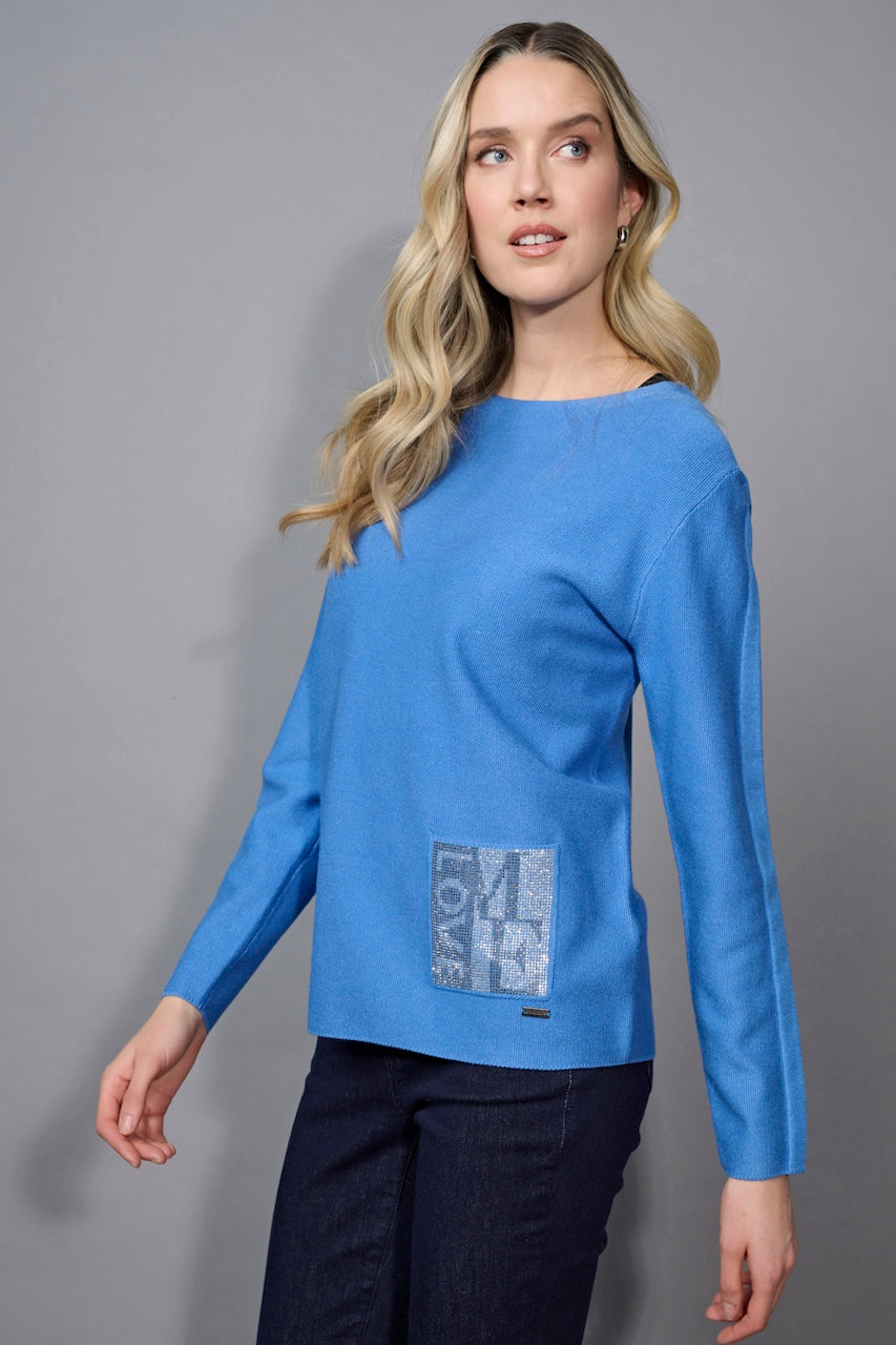 Le haut ornementé de strass Picadilly | FK298