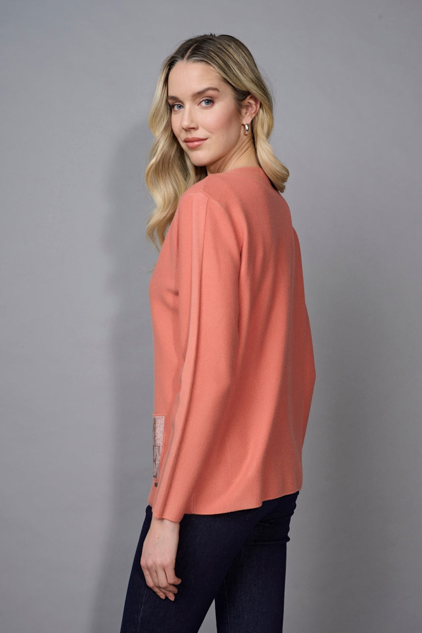 Le haut ornementé de strass Picadilly | FK298