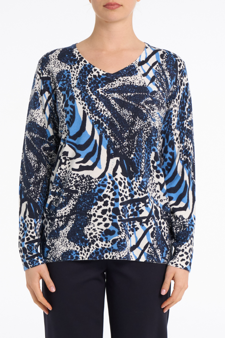 Le haut imprimé animalier abstrait Moffi | GN4508