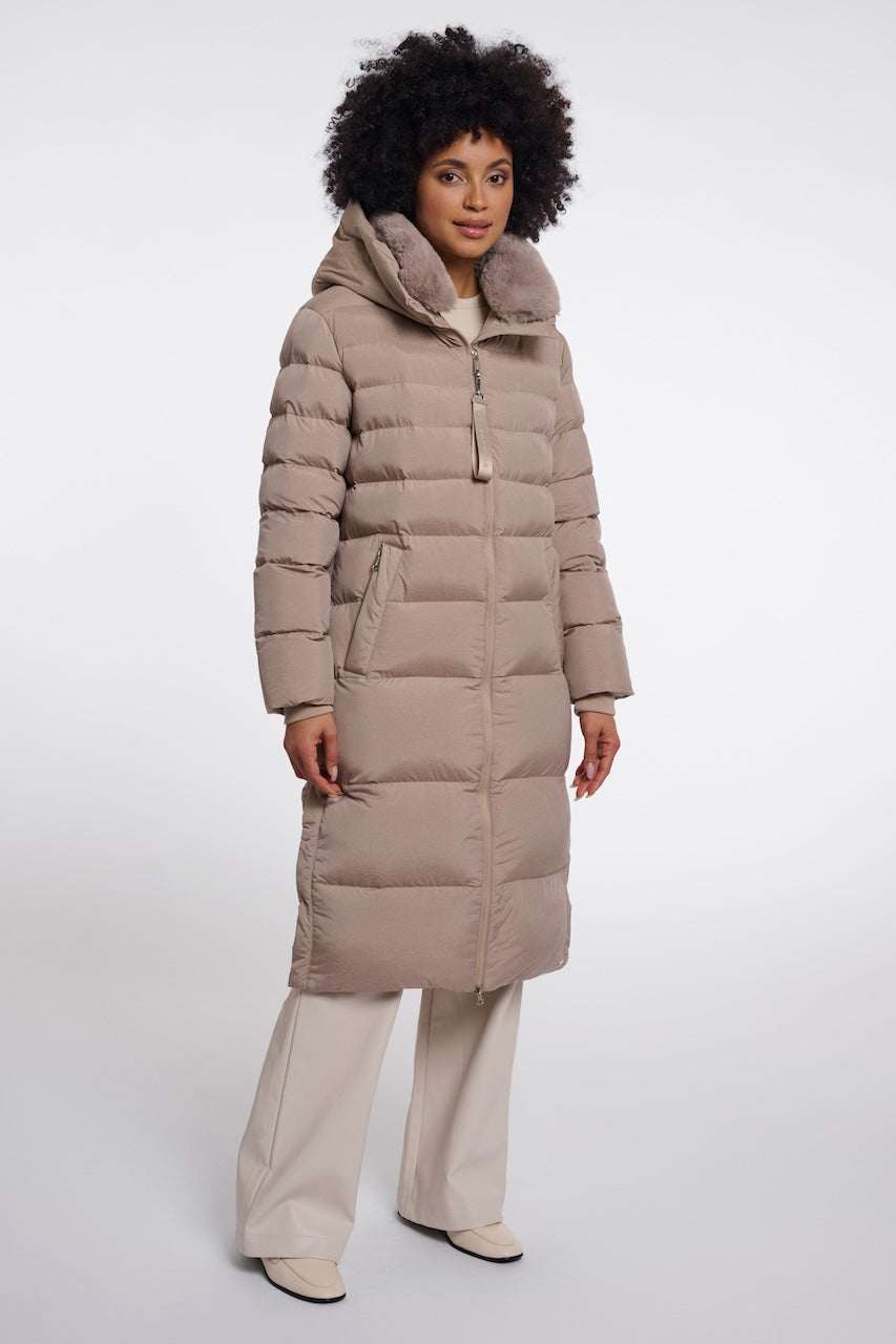 Le manteau long matelassé à capuchon Rino &amp; Pelle | HUDSON-7002612