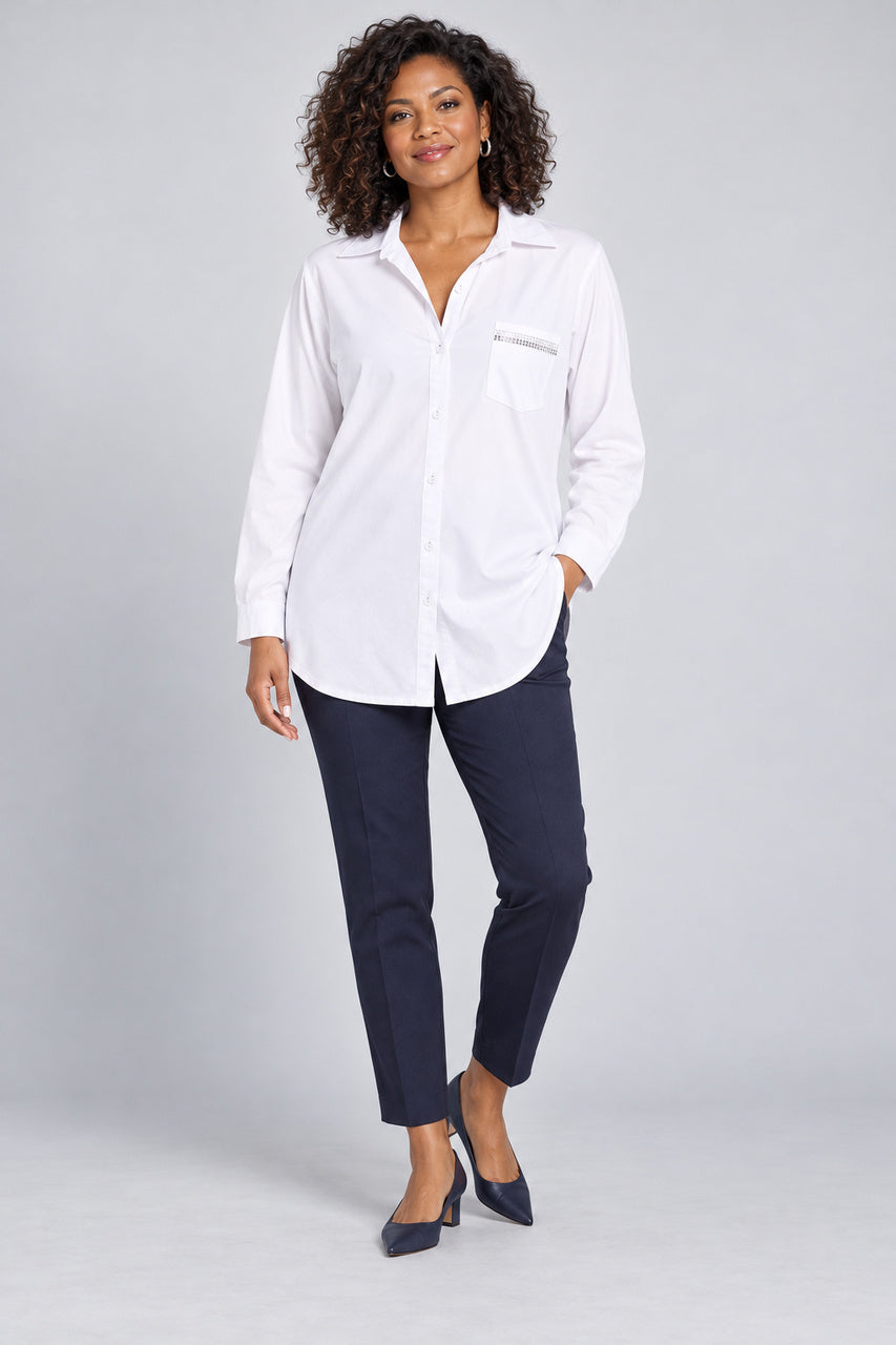 La chemise à poche scintillante Moffi | KBF2618