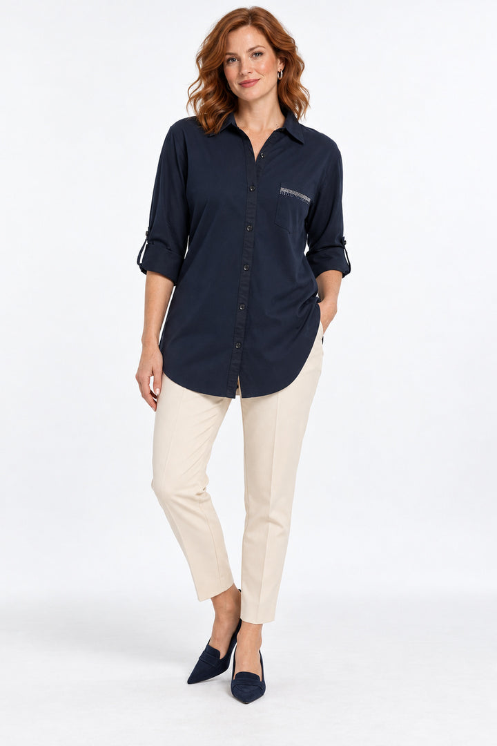 La chemise à poche scintillante Moffi | KBF2618