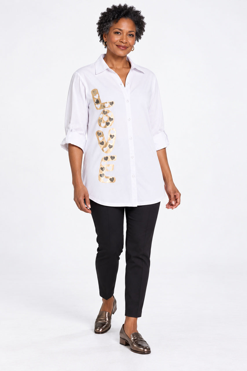La chemise à imprimé LOVE Moffi | KBF2623