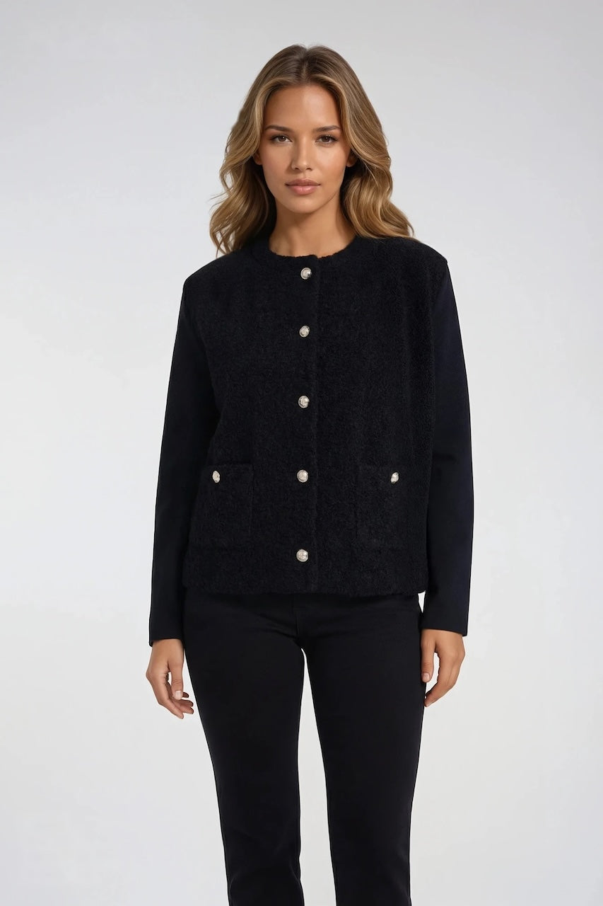 Le veston texturé à boutons Ness | N120251