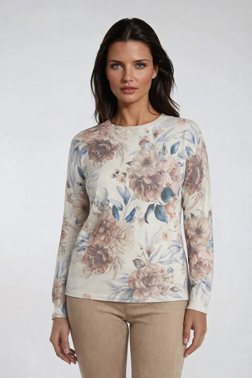 Le pull imprimé floral Ness | N120274