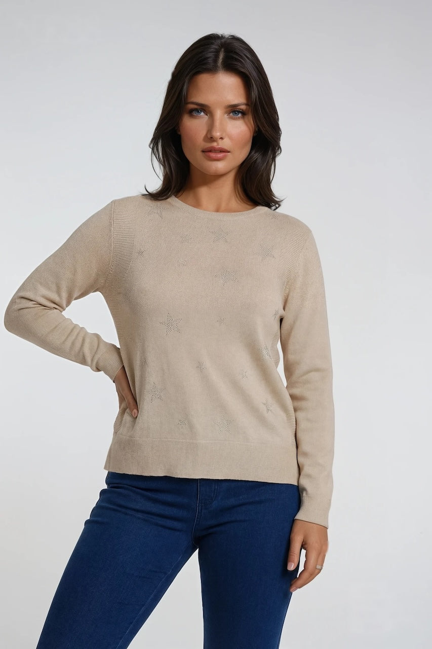 Le pull étoilé pailleté Ness | N120280