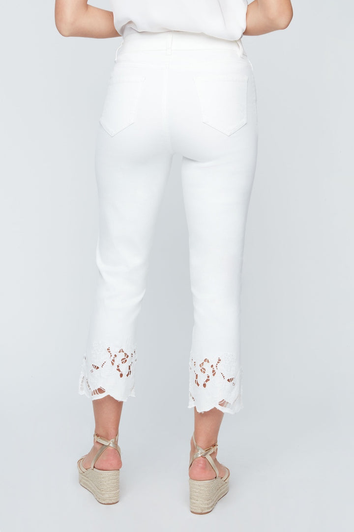 Le pantalon 7/8 bordure frangée Renuar | R11053-E2008