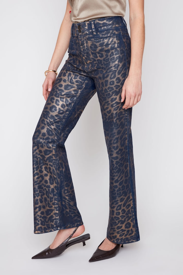 Le jean bootcut à imprimé léopard Renuar | R11081D-E3124