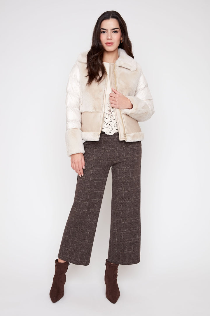 La veste matelassée en fausse fourrure Renuar | R3949L-E3116
