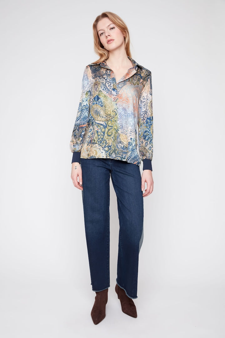 La blouse à imprimé paisley Renuar | R5289-984