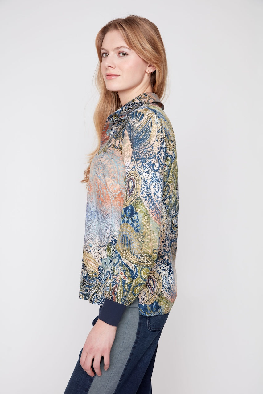 La blouse à imprimé paisley Renuar | R5289-984