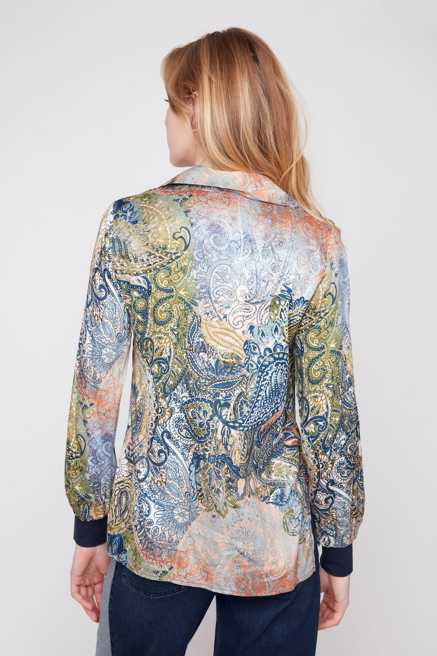 La blouse à imprimé paisley Renuar | R5289-984