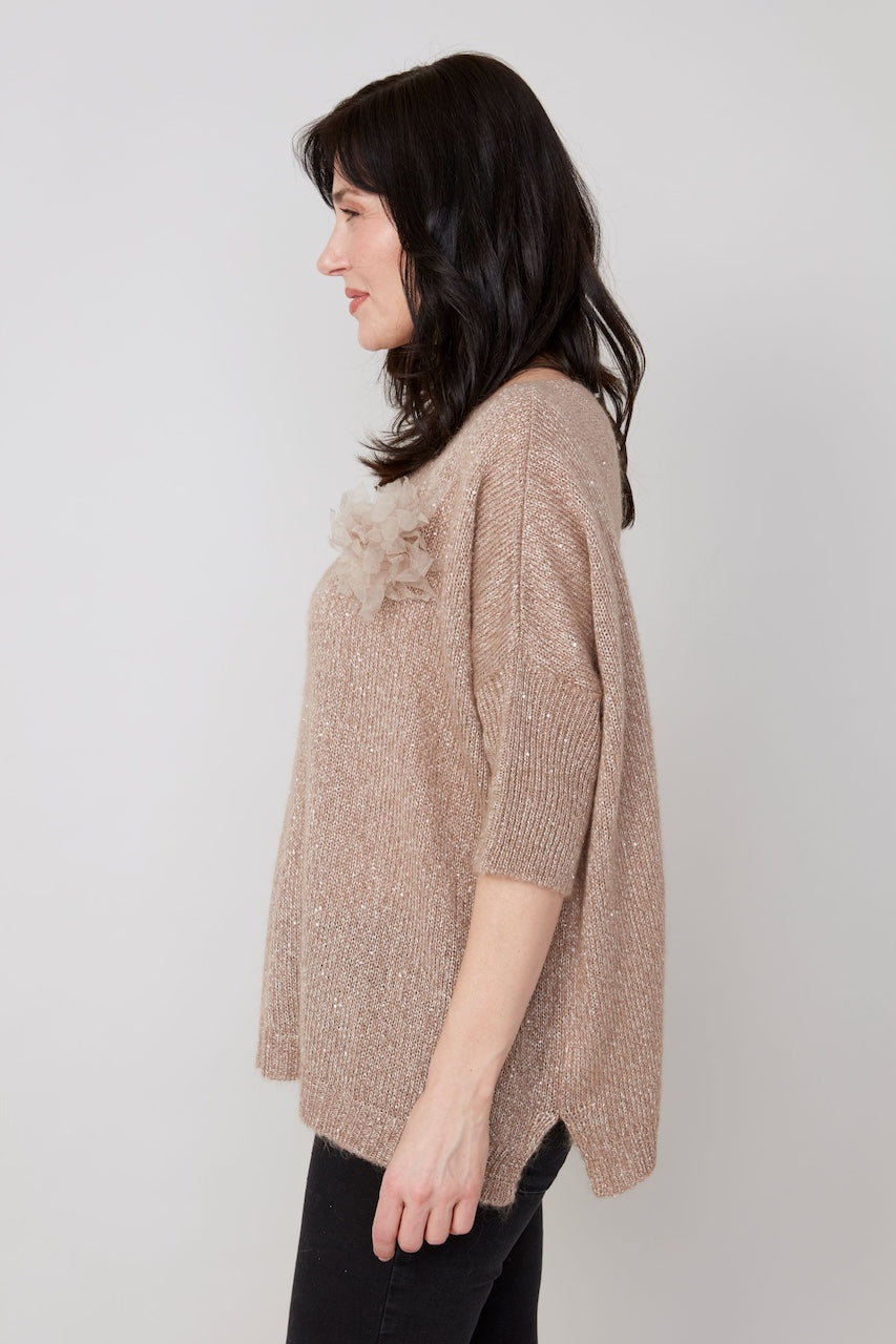Le pull scintillant Renuar | R6962-4497