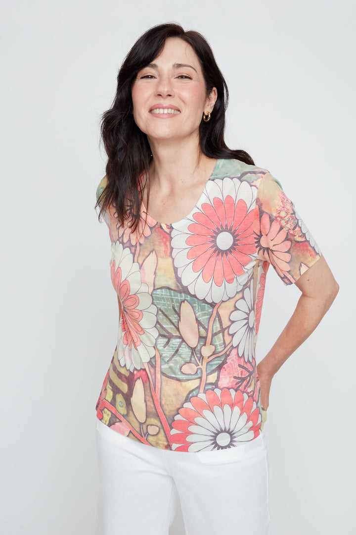 Le t-shirt imprimé look vintage Renuar | R7818-63K