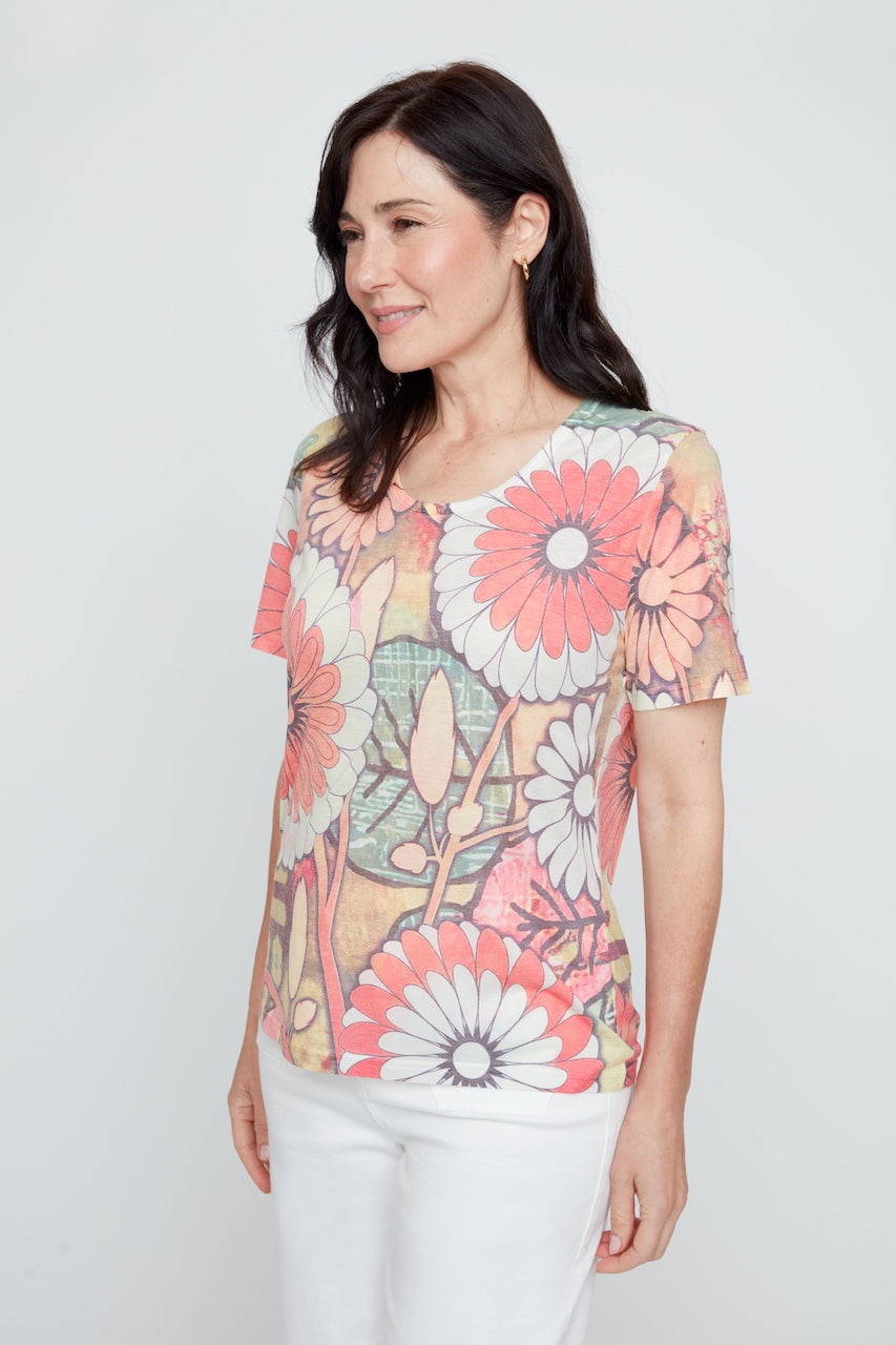 Le t-shirt imprimé look vintage Renuar | R7818-63K