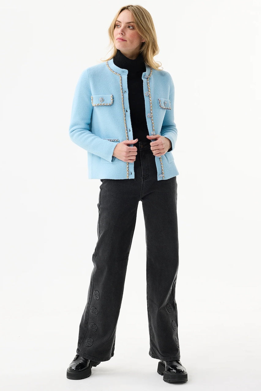 Le cardigan chaîne dorée Leo Ugo | RH782